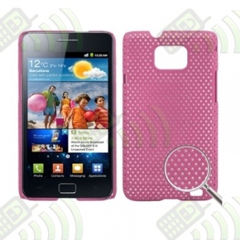 Carcasa trasera Samsung Galaxy S2 i9100 Rosa Perforada