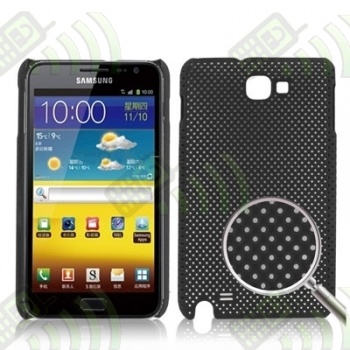 Carcasa trasera Samsung Galaxy Note i9220 Negra Perforada