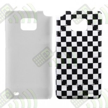 Carcasa trasera Samsung Galaxy SII i9100 Cuadros Blancos y Negros