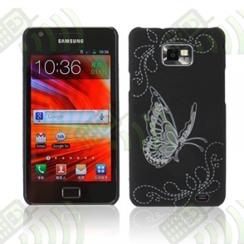 Carcasa trasera Negra Samsung Galaxy S2 i9100 Mariposa