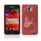 Carcasa trasera Roja Samsung Galaxy S2 i9100 Mariposa