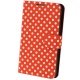 Funda Solapa Samsung Galaxy Note i9220 Roja Lunares