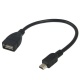 Cable USB 2.0 A Micro USB 12 cm