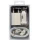 Cargador 3 en 1 casa/coche iPhone Blanco 1A