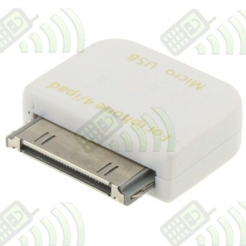 Adaptador Micro USB a iPhone Blanco