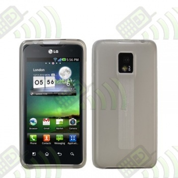 Funda Gel LG Optimus 2X P990 Oscura Semitransparente