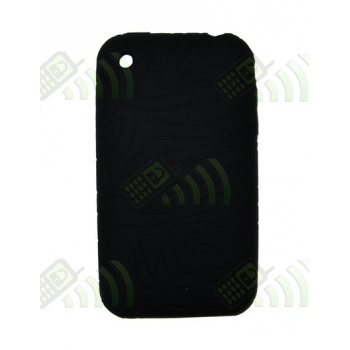 Funda Silicona Iphone 3G/3GS Ondas Negra