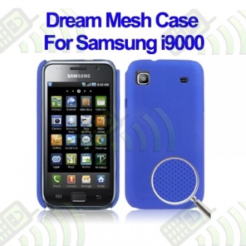 Carcasa trasera Samsung i9000 i9001 Rugosa Azul