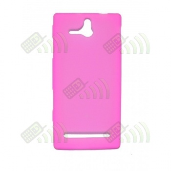 Funda GEL silicona Sony xperia U Rosa
