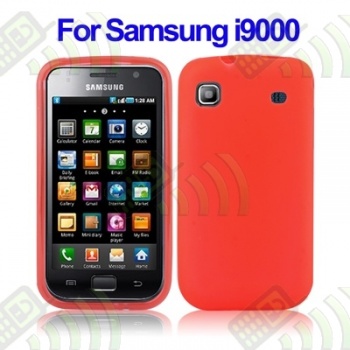 Funda Gel Silicona Samsung Galaxy S / i9000/i9003 Rojo