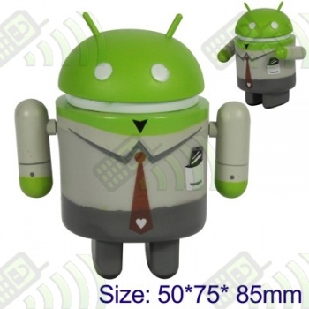 Muñeco Robot Android Traje Verde
