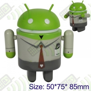 Mu&ntilde;eco Robot Android Traje Verde