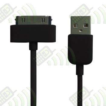 Cable USB Iphone / Ipod / Ipad Negro 30 cm