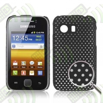 Carcasa trasera Samsung Galaxy Y S5360 Negra Perforada