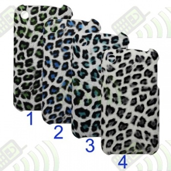 Carcasa trasera iPhone 3G y 3GS Leopardo Verde