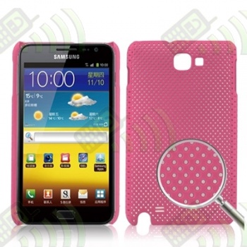 Carcasa trasera Samsung Galaxy Note i9220 Rosa Perforada