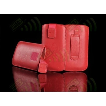Funda saco para Galaxy Note Color Rojo Circulos
