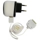 Cargador 2 en 1 USB/coche Iphone Blanco