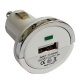Cargador 2 en 1 USB/coche Iphone Blanco