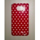 Carcasa trasera Samsung Galaxy S2 i9100 Lunares Roja