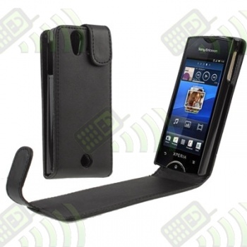 Funda Solapa Sony Ericsson Xperia Ray Negro ST18i