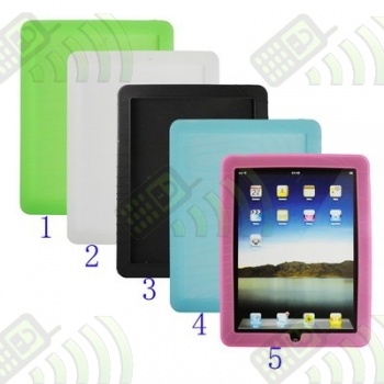 Funda Silicona Ipad Ondulaciones Negra 