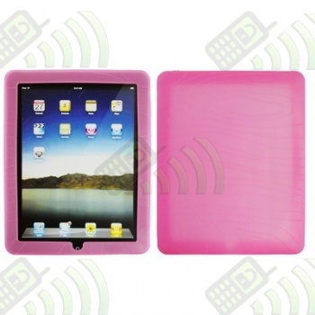 Funda Silicona Ipad Ondulaciones Rosa