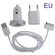 Cargador 3 en 1 USB/coche Iphone Blanco