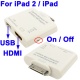 Adaptador Ipad / Iphone a HDMI Cable de 20cm
