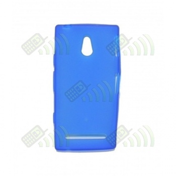 Funda Gel Silicona SE Xperia P LT22i Azul
