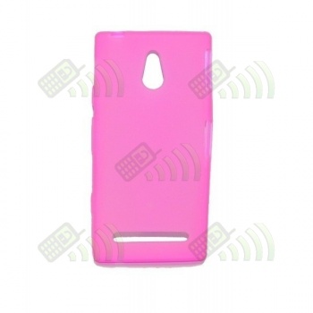 Funda Gel Silicona SE Xperia P LT22i Rosa