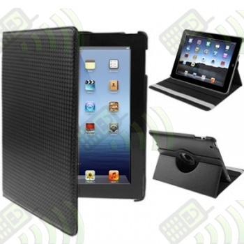 Funda Solapa Negra Giratoria para iPad 3