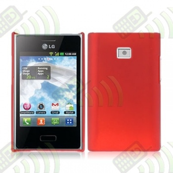 Funda Gel Silicona LG L3 Roja