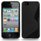 Funda Silicona Gel iPhone 5G Negra Brillo & Mate