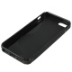 Funda Silicona Gel iPhone 5G Negra Brillo & Mate
