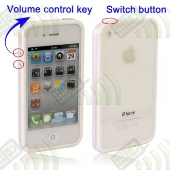Bumper / Marco Antigolpes Samsung Galaxy S3 i9300 Blanco Transparente
