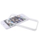 Bumper / Marco Antigolpes Botones Iphone 5 Blanco y Transparente