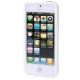 Bumper / Marco Antigolpes Botones Iphone 5 Blanco y Transparente