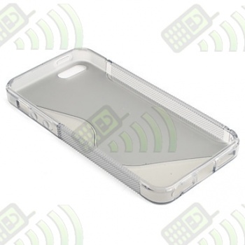 Funda Silicona Gel iPhone 5G semitransparente