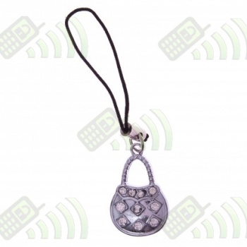 Colgante Movil Bolso Peque&ntilde;o Con Diamantes Dise&ntilde;o