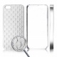 Carcasa trasera Blanca Iphone 5 Diamantes