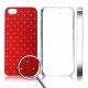 Carcasa trasera Rojo Iphone 5 Diamantes