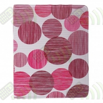 Funda iPad 2 y 3 Circulos Rosas y Rojos