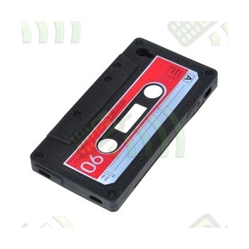 Funda Silicona Ipod Touch 4 Cassette Negra