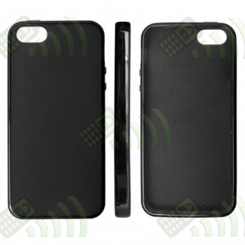 Carcasa trasera Iphone 5 Negro circulo verde