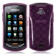 Funda Gel Samsung Onix S5620 Morada Círculos