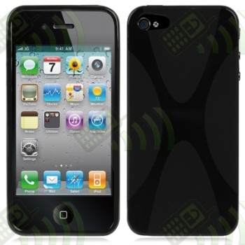 Funda Silicona Gel iPhone 5 Negra X-Type