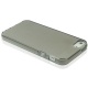 Funda Silicona Gel iPhone 5 Gris Semitransparente