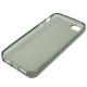 Funda Silicona Gel iPhone 5 Gris Semitransparente