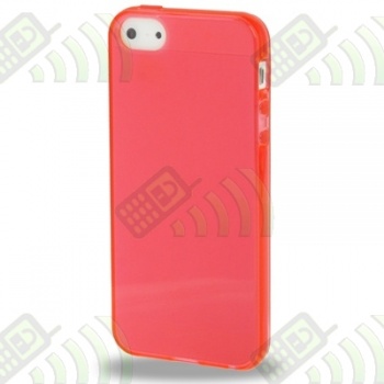 Funda Silicona Gel iPhone 5 Rojo